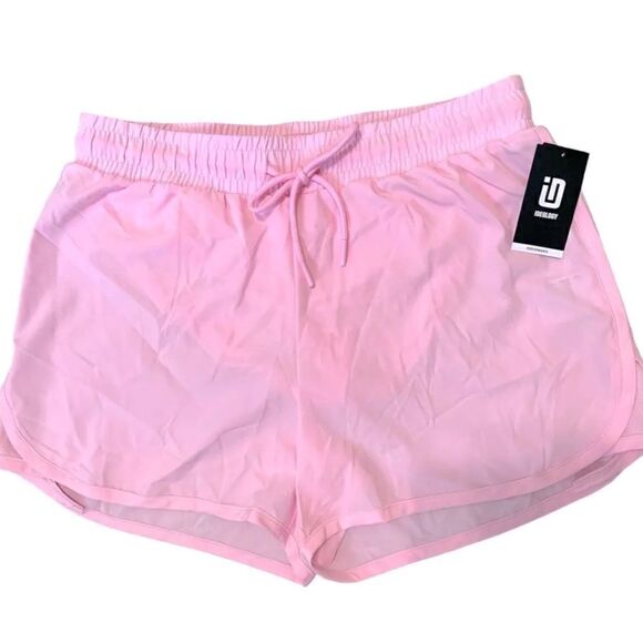 ID Ideology Women's Drawstring Running Shorts- Pink Shorts Heart Pink Size 2XL - Picture 7 of 13